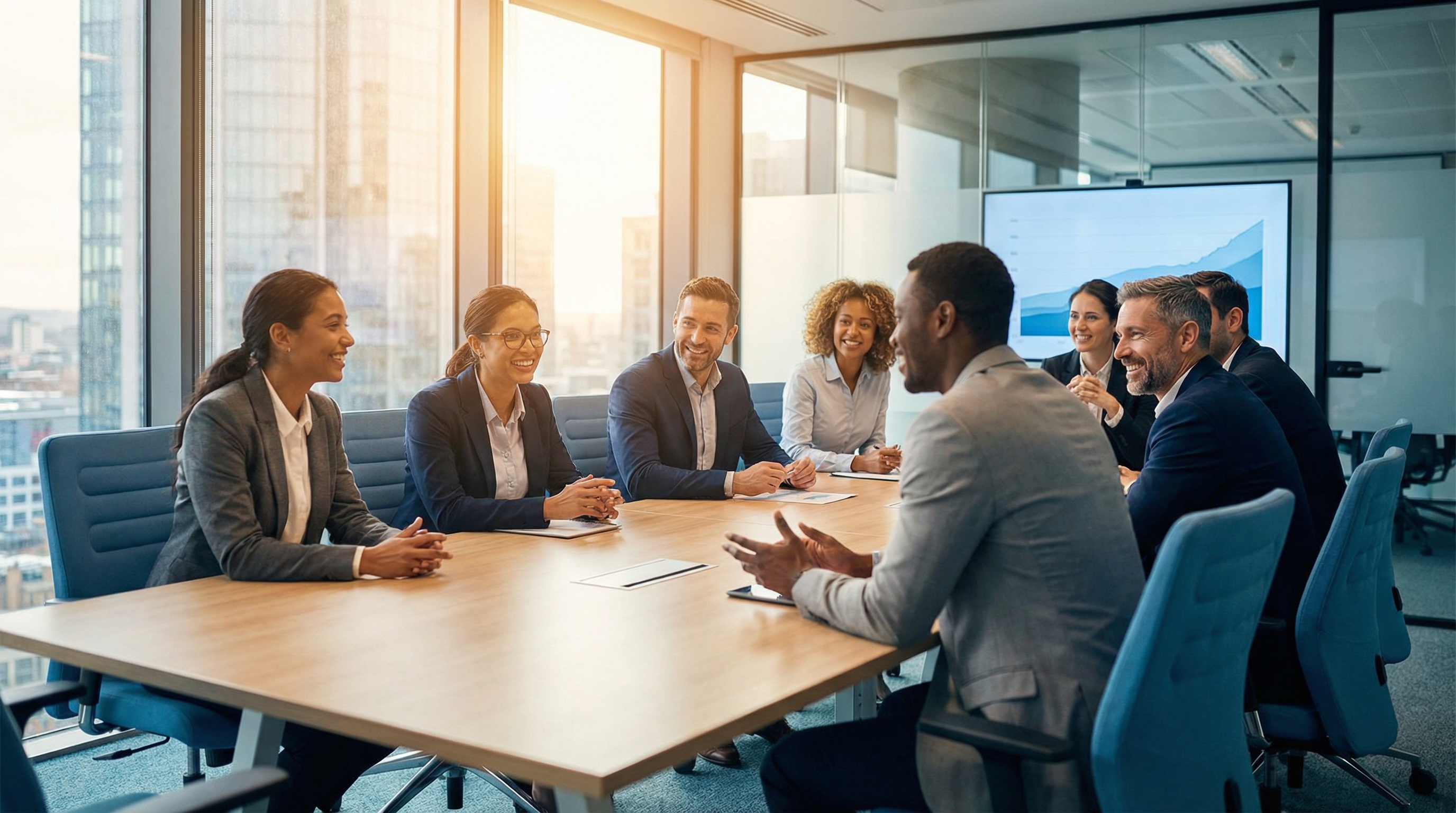 Professional team meeting